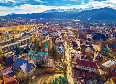 View of Zakopane in Poland