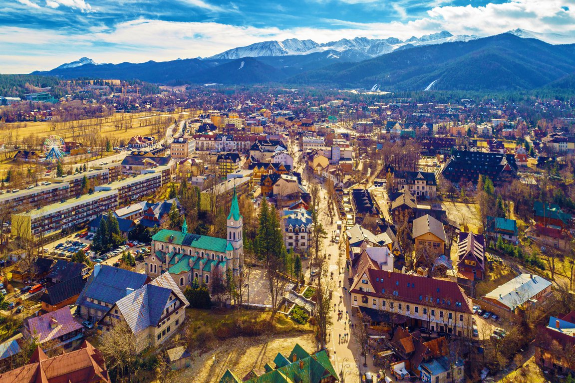 View of Zakopane in Poland