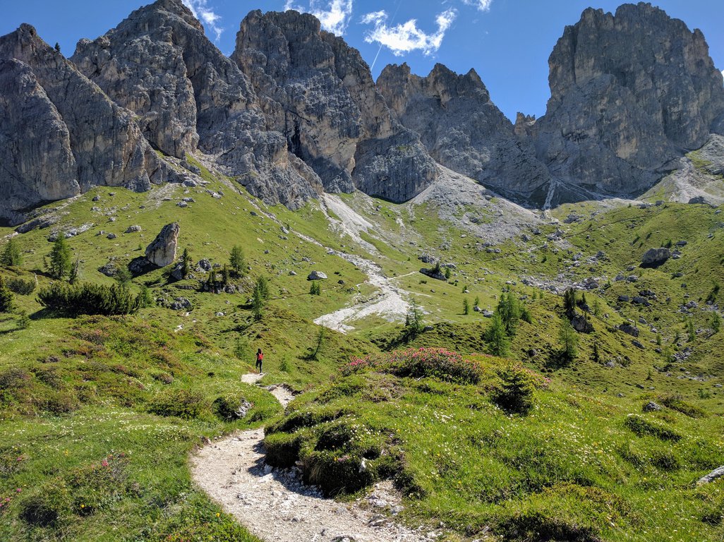 Hiking in Cadini di Misurina, Dolomites
