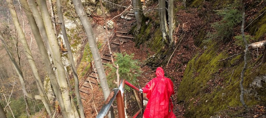 Spring hiking in Pieniny mountains, Poland