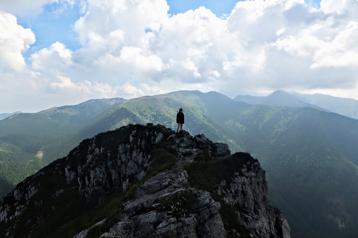 Hiking in Western Tatra mountains, Salatin, Slovakia