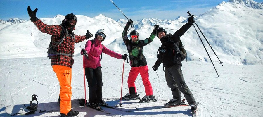 Skiing in Livigno, Italy