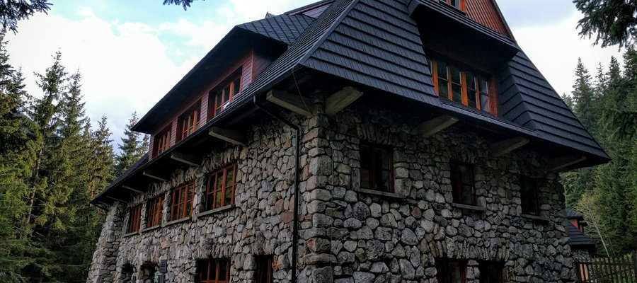 Mountain hut on Polana Chochołowska, Tatra National Park in Poland