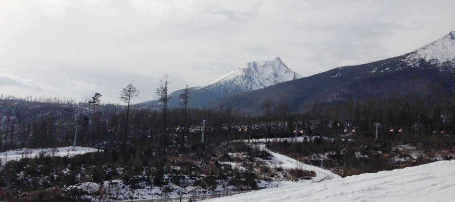 Skiing in Tatranska Lomnica, Slovakia