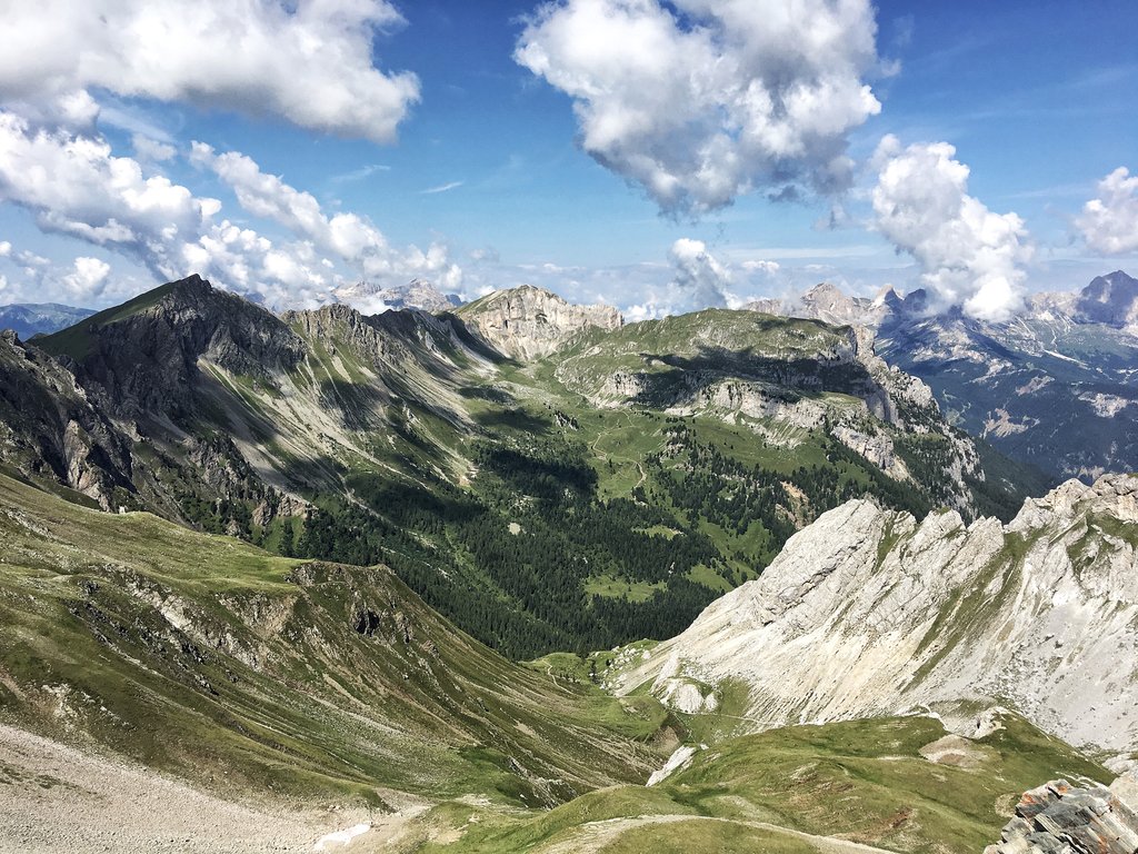 Moena mountain resort, Dolomites, Italy