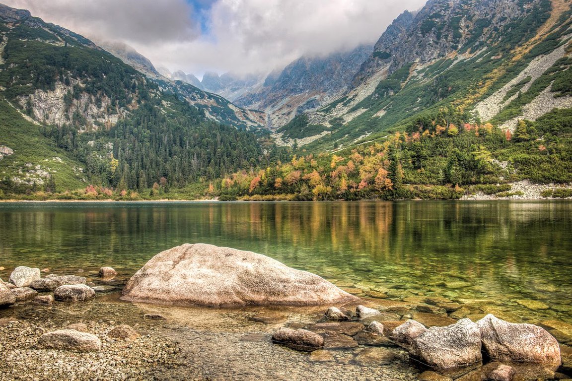Morskie Oko lake in Tatra National Park, Poland