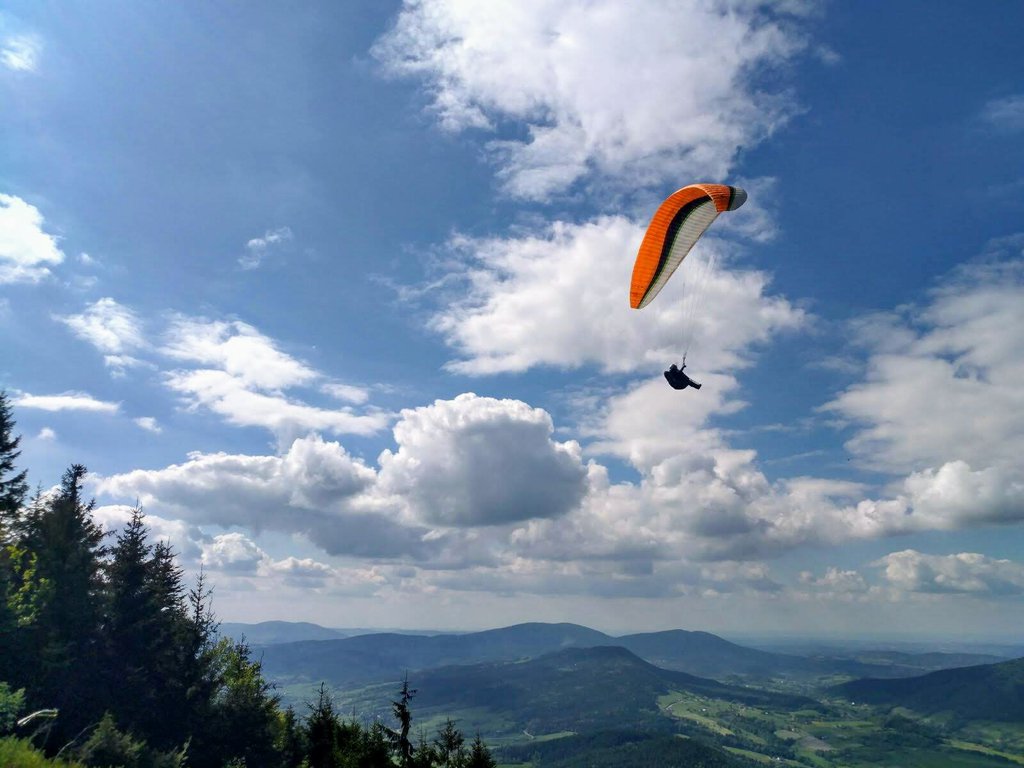 Paragliding in Poland - Beskid Wyspowy