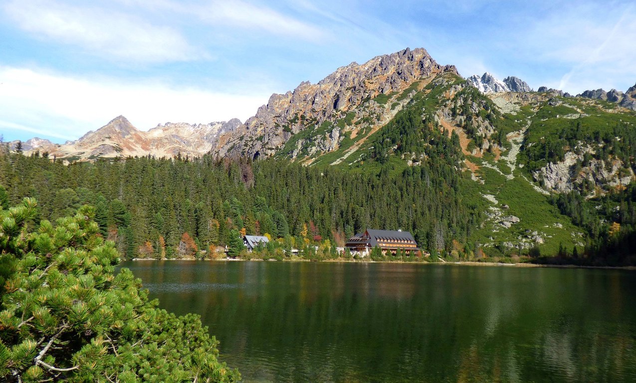 Popradské Pleso lake in Tatra mountains, Slovakia