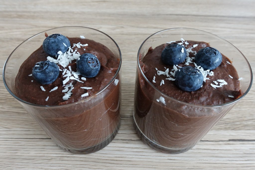 Red kidney vegan pudding