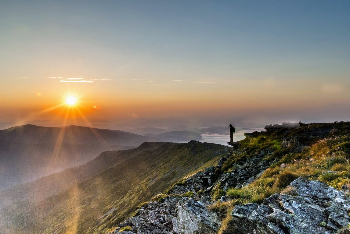 Sunrise in Babia Gora National Park, Poland