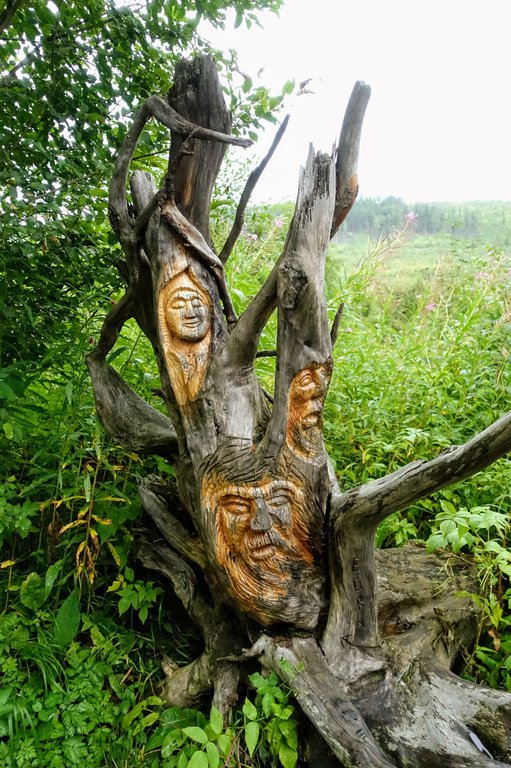 Wooden sculpture, Tatra mountains, Slovakia
