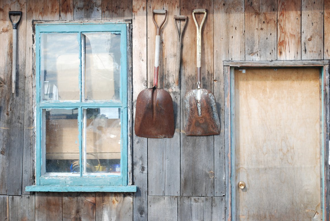 old shabby house